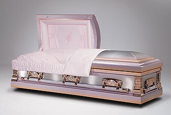 casket caskets aurora gauge hyacinth brushed funeral